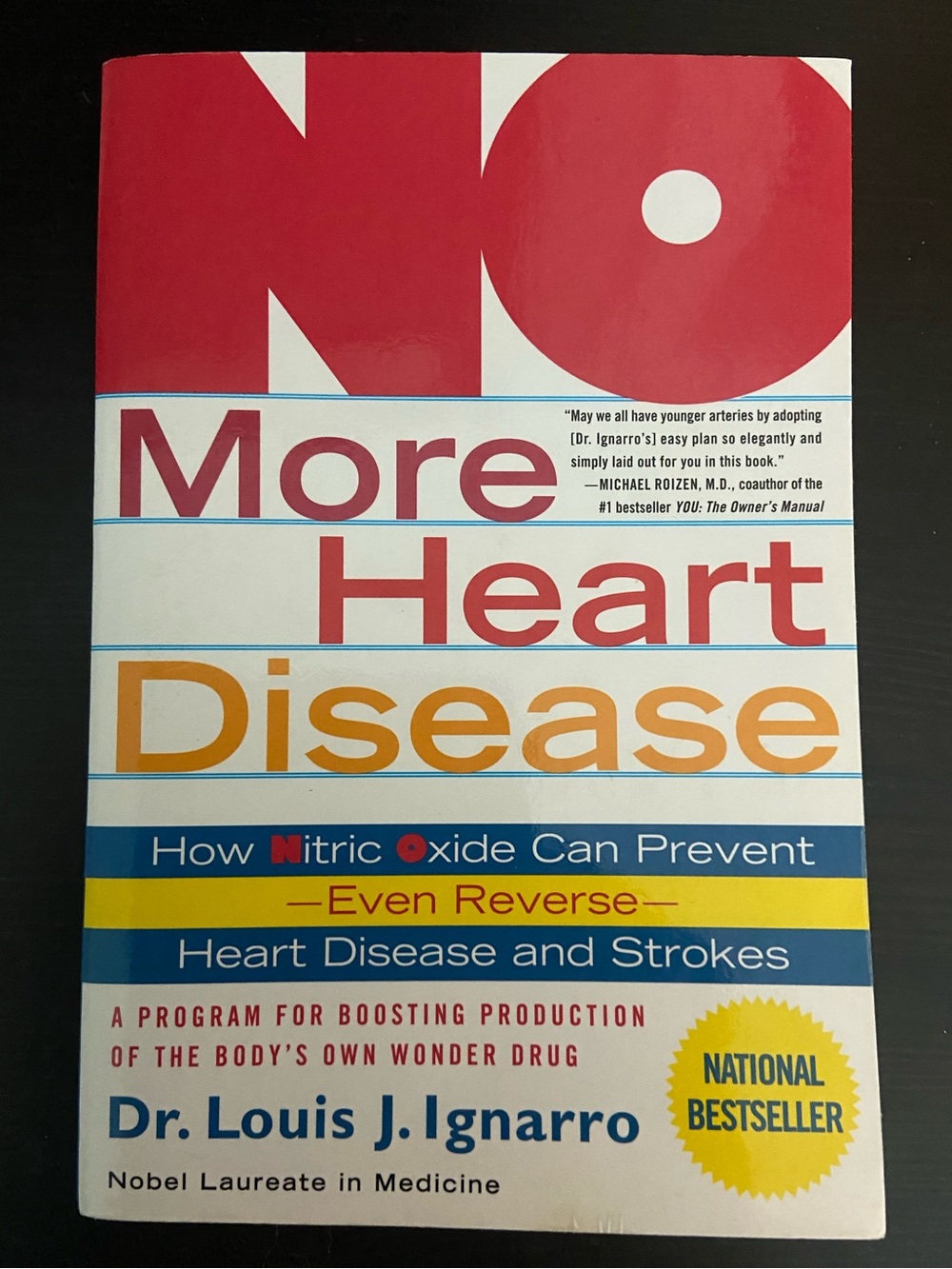 Dr. Louis J. Ignarro No More Heart Disease Book